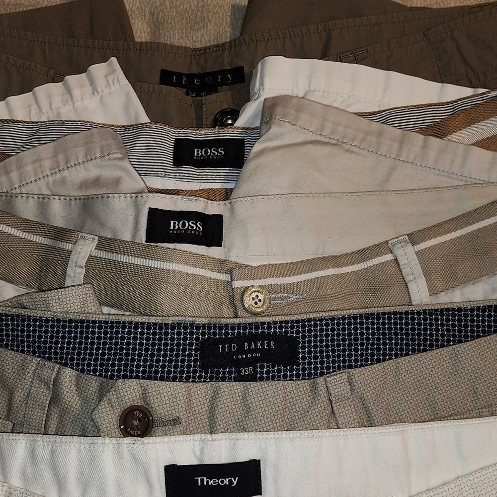 A bundle of 6 pairs for men's Summer shorts size 34.